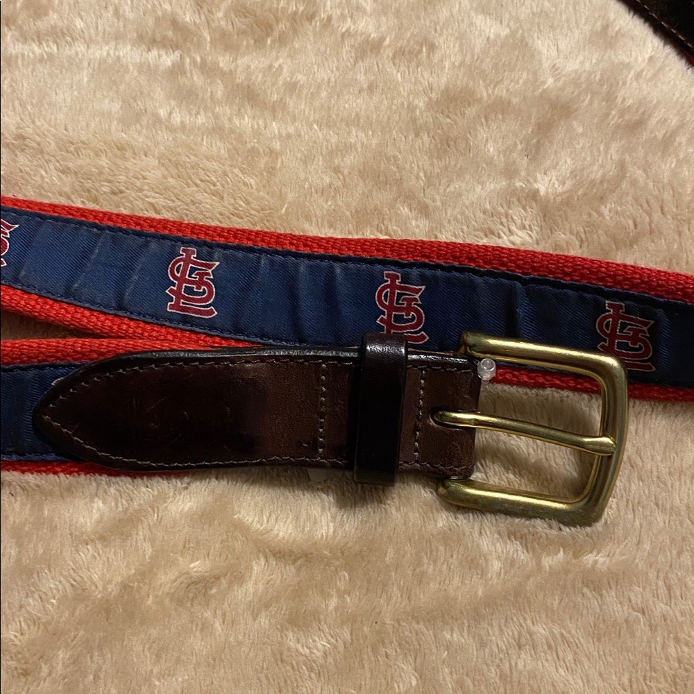 Vineyard Vines St. Louis Cardinals Men’s Canvas Belt Sz 36